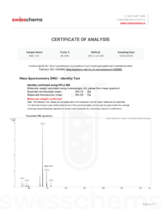 RAD-140 (Testolone), (10mg/capsule) 60 Capsules 3 COA RAD 140 Lab Result COA 2