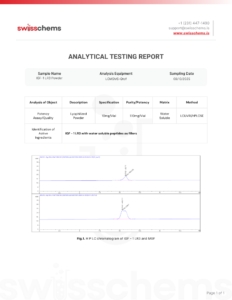 IGF-1 LR3 1mg 6 SC IGF 1 LR3 Lab Result