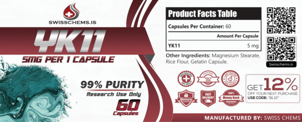 YK-11-min.png YK-11 (5mg/capsule), 60 Capsules