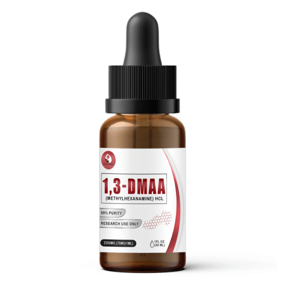 dmaa-1-min.png 1,3-DMAA (Methylhexanamine) HCl – Solution, 2250 mg (75 mg/1ml)